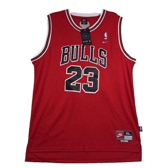 NEW Chicago Bulls #23 Michael Jordan 2009 Nike Swingman Throwback Jersey NBA XL - Picture 1 of 11